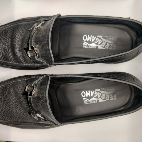 Sold - Men's Salvatore Ferragamo 'Grandioso' Gancini Bit Loafers Sz 10 EE - Picture 4 of 6